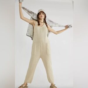 Free People Beach Hailee Sweater Jumper Off White / Beige Size L